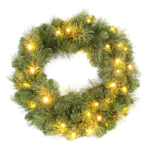 WeRChristmas Pre-Lit Alberta Spruce Wreath Cover
