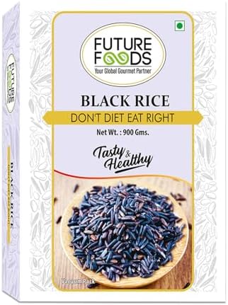 Future Foods Black Rice 900 gram| Protein Rich | Rich in Antioxidants | All Natural | Aromatic & Unpolished | Natural Detoxifier & Fiber Source | Prevents the Risk of Diabetes & Obesity,