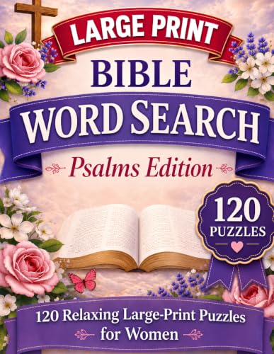 Large Print Bible Word Search – Psalms Edition
