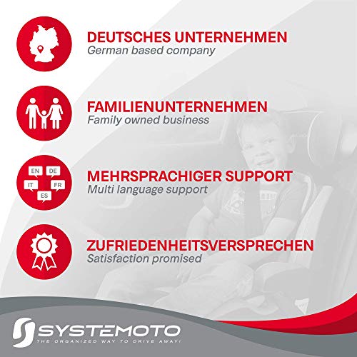 6. Bild von Systemoto Sonnenschutz Auto Baby - Extra dunkel - Zertifizierter UV-Schutz - 2er Set Autofenster Sonnenschutz für Kinder (Wildlife)