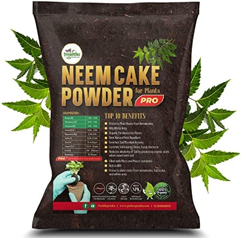 Parle Ropvatika Neem Cake Essential Fertilizer Organic Soluble Fertilizer | Flower, Vegetable & Fruit Feed | All Purpose Plant Food for Indoor & Outdoor - Garden Fertilizer (400gm)