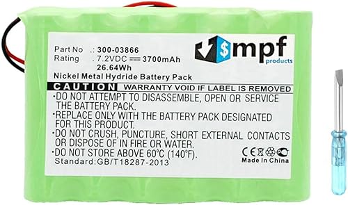 Miniatura 2 de Reemplazo de batería 3700mAh 300-03866, LCP500-4B compatible con sistemas de alarma de seguridad Honeywell Lynx 5100, Lynx 5200, Lynx 5210, Lynx