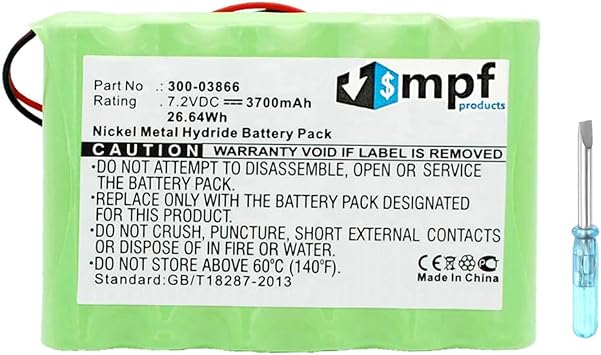 3700mAh 300-03866, LCP500-4B Battery Replacement Compatible with Honeywell Lynx 5100, Lynx 5200, Lynx 5210, Lynx Touch 7000 Security Alarm Systems