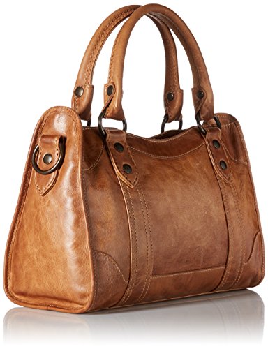 Frye womens Melissa Satchel Top Handle Handbag, Beige, One Size US - Thumbnail 2