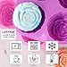 Lerykin Rose Silicone Molds - 2 Pack Handmade Large Rose Flower Soap Mold - Food Grade DIY Bar Mould for 3D Soap, Mousse, Muffin, Cake, Chocolate, Jelly, Resin, Candle - Just Pop Out & Dishwasher Safe