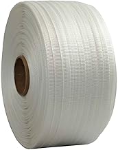 TECPLAST FT Braided Strapping 13 mm x 1100 m – Pro Quality – High Strength 350 kg – PET Textile Tape
