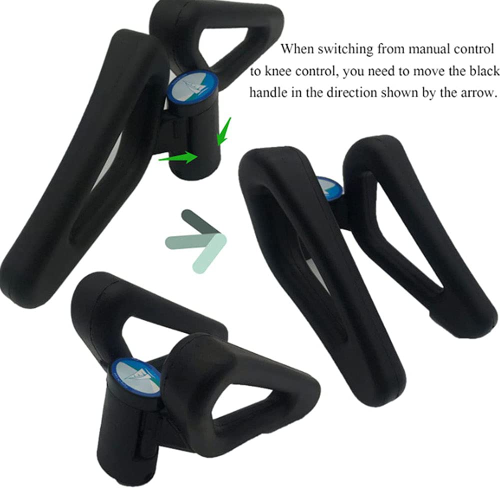 FEC Poignée de guidon réglable, relâchement de la pression au genou, pour hoverboard Segway Ninebot miniPRO miniLite S Self Balance (guidon uniquement) (Noir -A1)