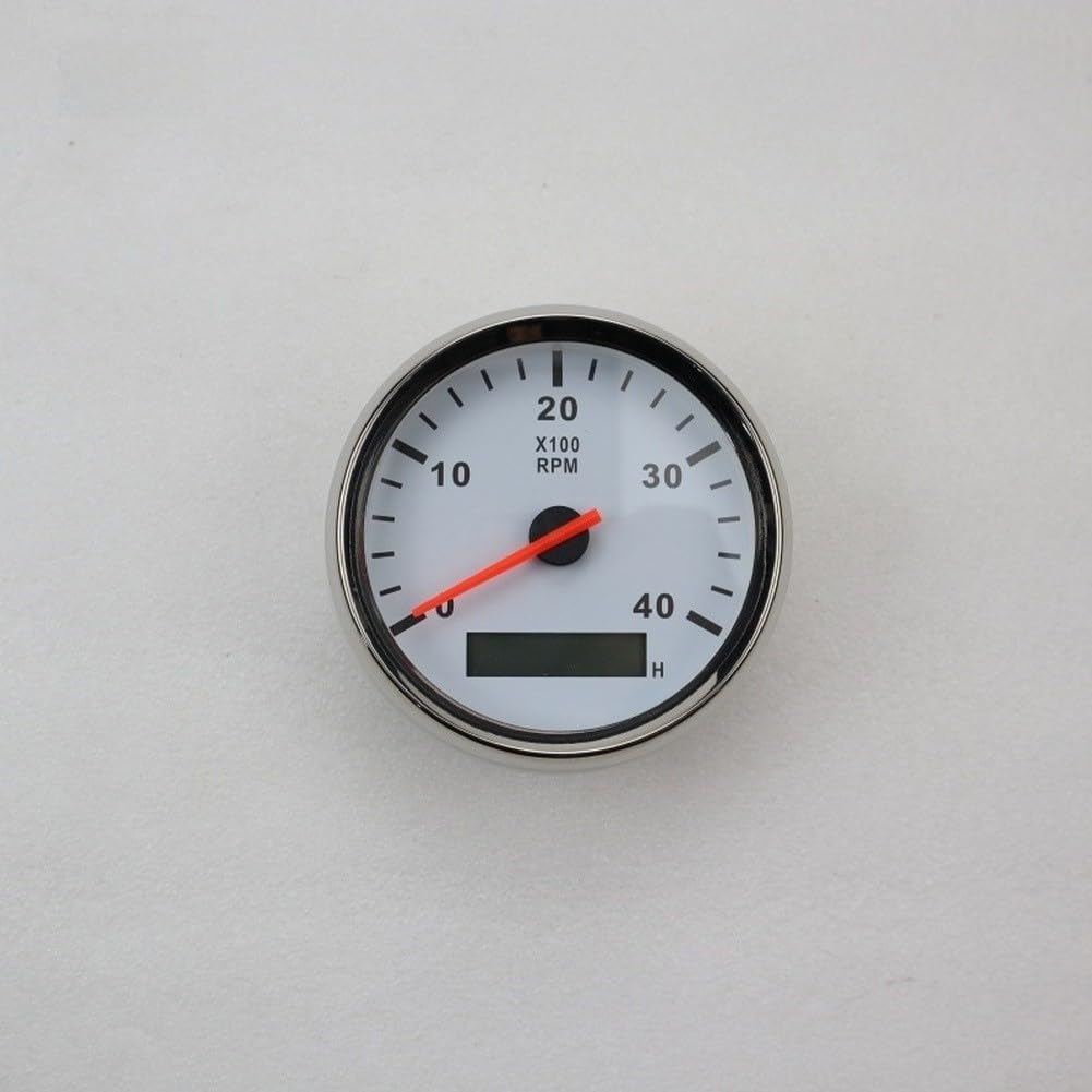 LCD Betriebsstundenzähler Analog Tacho 0-4000 RPM für weiß LCD