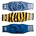 JoyDaog Reusable Belly Bands for Small Dog Diapers Male Washable Puppy Wrap M,Pack of 3
