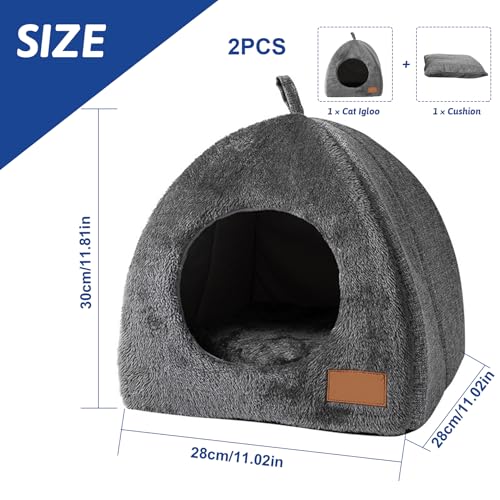 Nid de grotte chenil portable pour chat intérieur