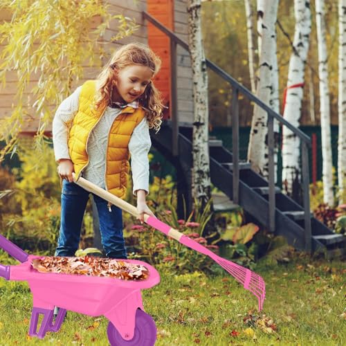 Qtioucp Childrens Gardening Tools Outdoor Toys Set Backyard Play with Wheelbarrow Educational STEM Learning Pretend Toys Outdoor Indoor for ChIid Boys Girls by Qtioucp - Used condition - Image 5