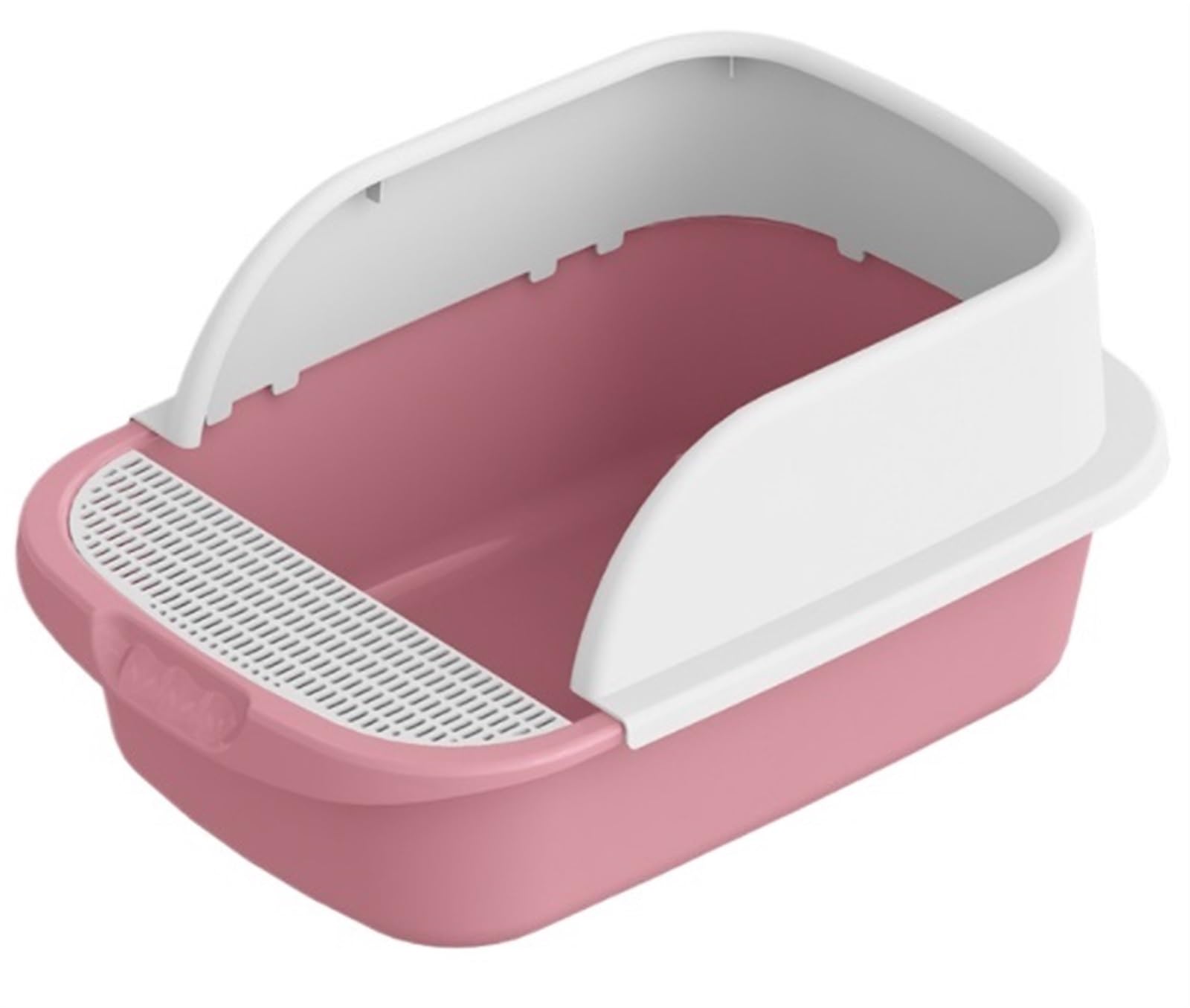 Kuweta dla Kota Solidna Kuwety Dla Kotów Domowych Z Ramą Kuweta Kota Szufelką Nieprzywierająca(Pink)