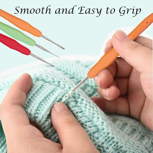 Image of Yarniss 10Size Small Crochet Hooks, Ergonomic Crochet for Thread 0.5~2.75mm | Fine Crochet Hook for Lace Thread Project