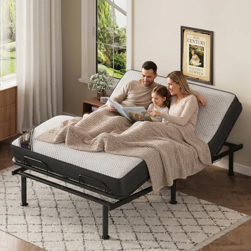 Full Size Adjustable Bed with Memory Mattress