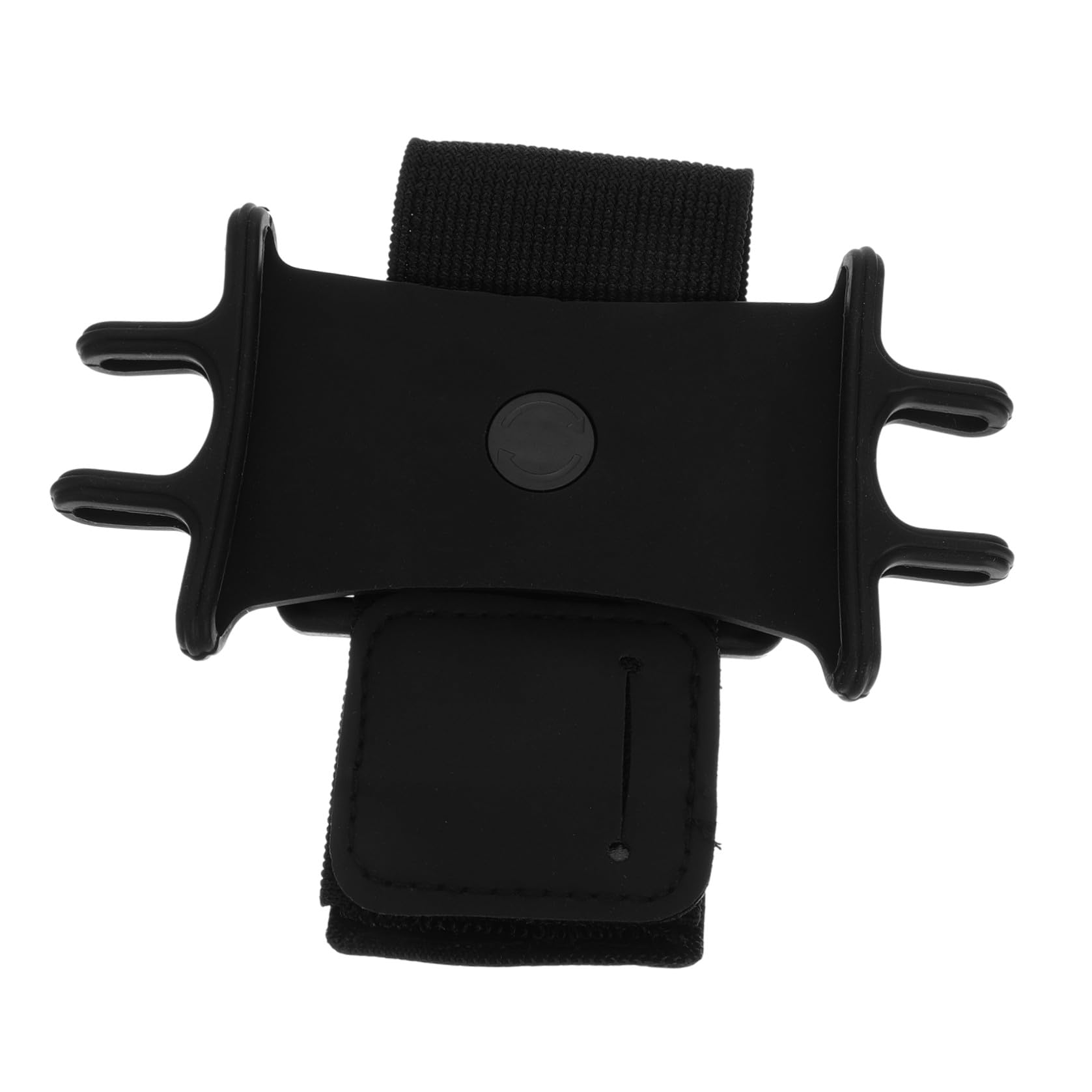 Housoutil 16 Pz braccialetto del cellulare mano telefono da polso braccio del cellulare ascella braccialetto da corsa all'aperto supporto per il braccio del telefono cellulare nylon Black