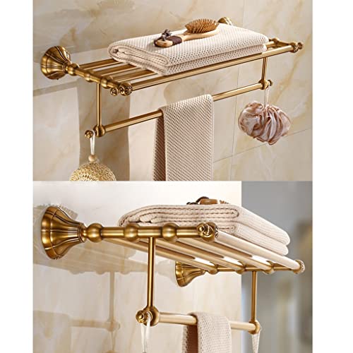 Porte-serviettes mural étagère pour optimiser le rangement de douche - 3