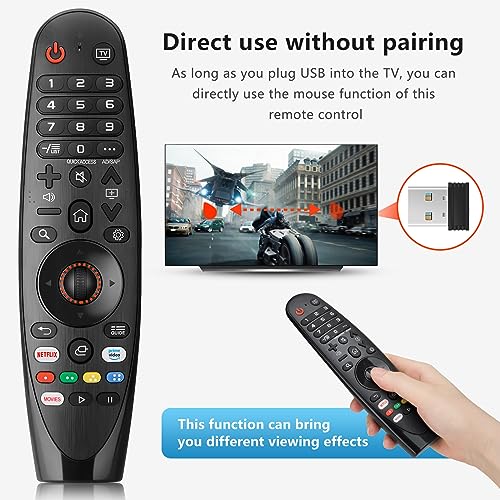 Loutoc Replacement Remote Control For Lg Smart Tv With Magic Wheel Function, An-Mr20Ga Compatible With An-Mr19Ba, An-Mr18Ba(No Voice Function) #TOP2