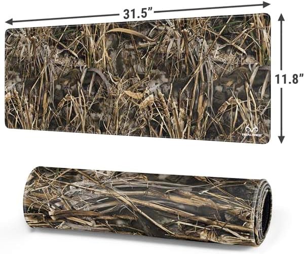 Skinit Large Gaming Mouse Pad - Officially Licensed Max7 Camo Design with Stitched Edges, Waterproof, Non-Slip Rubber Base, Desk Mat for Keyboard & Mouse, 31.5" x 11.8" inches