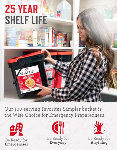 Image of READYWISE Emergency Food Survival Supply Favorites Bucket, 100 Servings