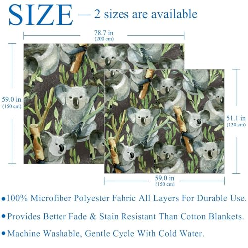 Plaid en microfibre de qualité supérieure gris aquarelle pour lit et sofa - 4
