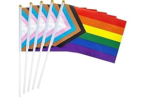 50 Pack Progress Rainbow Pride Flag