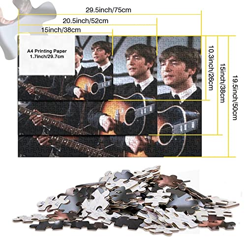The Beatles Puzzles De 500 Pièces pour Enfant Adultes,Family Fun Groupe de Rock Musique Thème Puzzles De 500 Pièces pour Enfant Adultes Cadeaux 500pcs (52x38cm) - Les Beatles, Paul McCartney, John Lennon, RIngo Starr, George Harrison The Beatles Puzzles De 500 Pièces pour Enfant Adultes,Family Fun Groupe de Rock Musique Thème Puzzles De 500 Pièces pour Enfant Adultes Cadeaux 500pcs (52x38cm) – Image 6