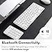 Macally Bluetooth Number Pad for Laptop, Apple, Mac, iMac, MacBook Pro/Air, Ipad, Windows PC, Tablet, or Desktop Computer - Rechargeable 18 Key Wireless Numeric Keypad - White Bluetooth 10 Key Numpad