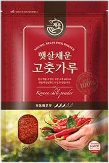 HELLO KFOOD Korean Premium Red Chili Pepper Flakes 1.1Lb 500g - Very Spi...