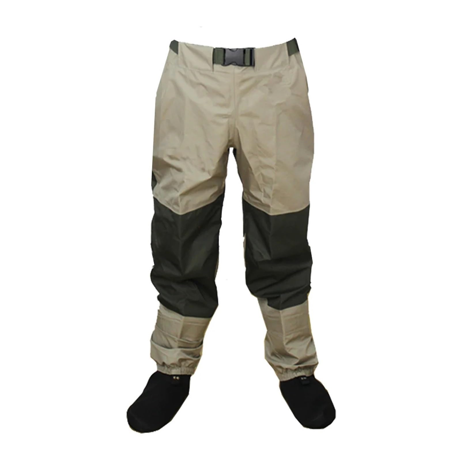 Waders Trampolieri da Pesca a Mosca Impermeabili e Traspiranti a 3 Strati, Pantaloni da trampoliere da Caccia durevoli, Pantaloni Alti da Calza per Uomini e Donne(XL)
