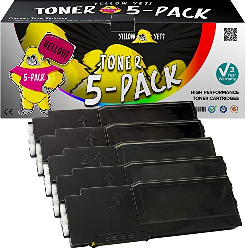 Toner Dell C2660dn Yellow Yeti compatible 593-BBBU kit 5 pack
