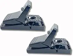 Ratoeira Plástica Profissional, Kit com 2 Armadilhas Instantâneas para Ratos, Cor Preta