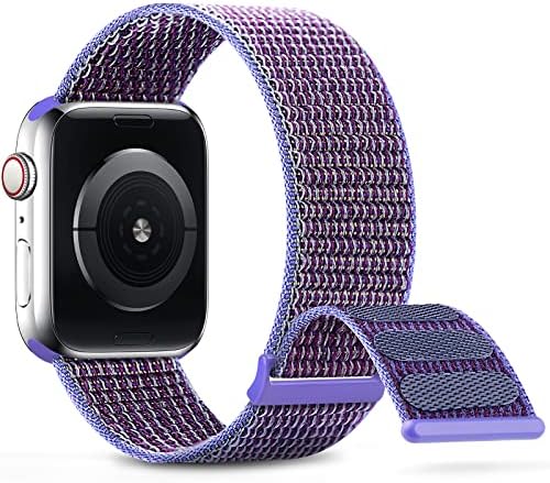DigiHero Sport Nylon Straps Compatible with Apple Watch Straps 38mm 40mm 41mm 42mm 44mm 45mm, Adjustable Breathable Women Men Braided Strap Compatible for iWatch Series 8/7/6/5/4/3/2/1/SE C