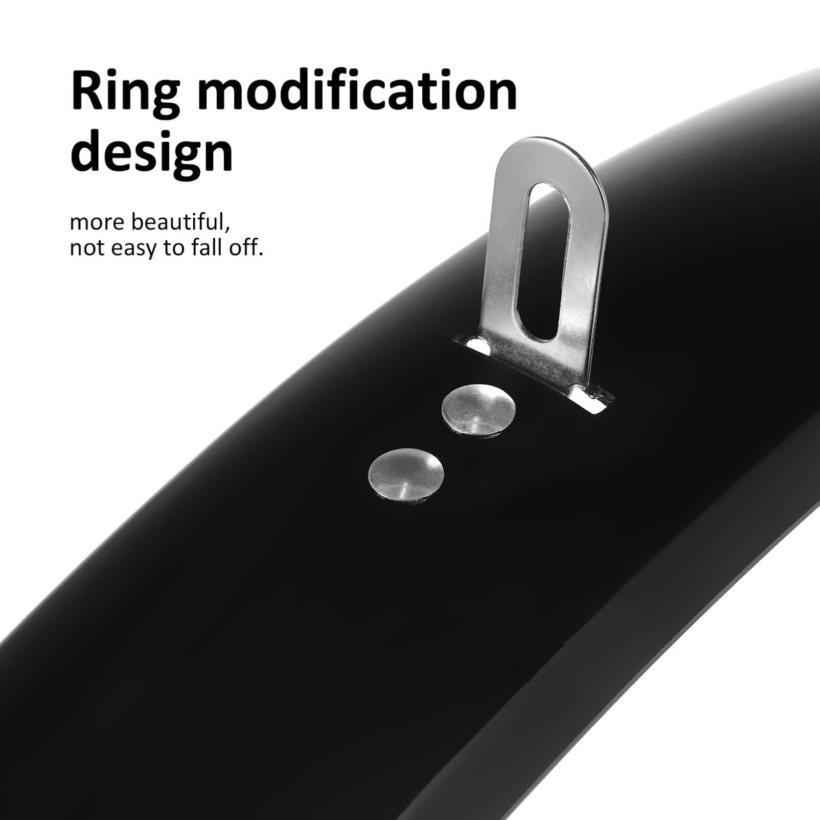 GANAZONO 1set Mountain Bike Mudguards Extended Design Full Coverage for Tires Flexible Front and Rear Mud Flaps Stylish Protection for Road and Touring Bikes