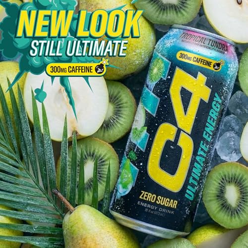 Image of C4 Ultimate Energy Drink, 300mg Caffeine, Zero Sugar, High-Performance Energy for Pre-Workout, Endurance, and Focus, Variety Pack, 16oz (Pack of 12)