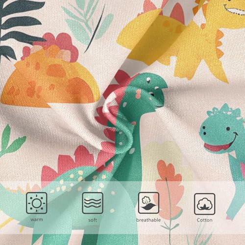 Wusikd Dinosaurs Girls' Underwear Cotton Fun Colored Girls Briefs Soft Toddler Underwear 2T3