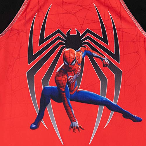 Image of Marvel Boys' Swimwear 2-Piece Rashguard and Swim Trunks Set Toddler to Big Kid