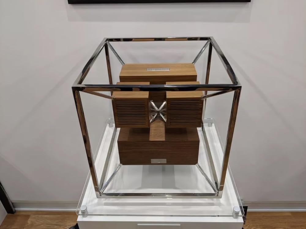 Altoparlante Design Connesso Aeroframe HD1-200W - AeroSystem - Legno di Noce - Argento Cromato