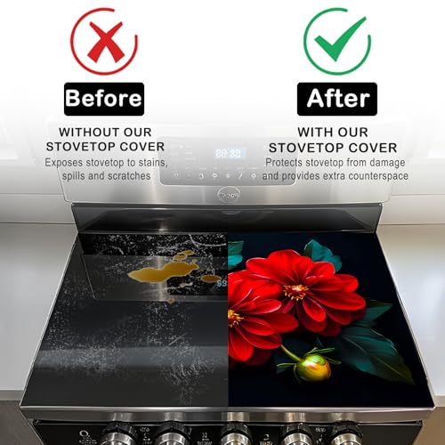 Image of Nuxovilar Stove Top Cover Cooktop Mat 28.3x20.4in Polyester Diatom