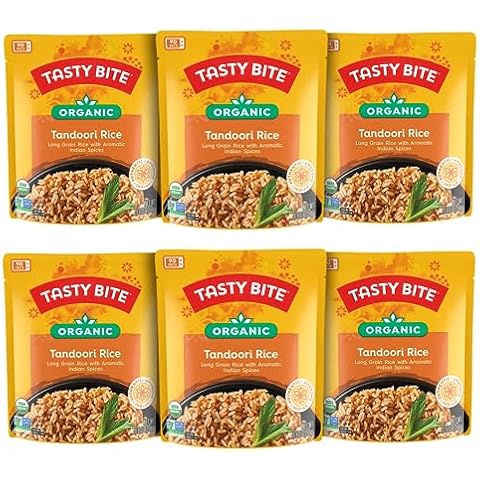 Tasty Bite Organic Tandoori Rice, 8.8 oz, Pack of 6 Cover