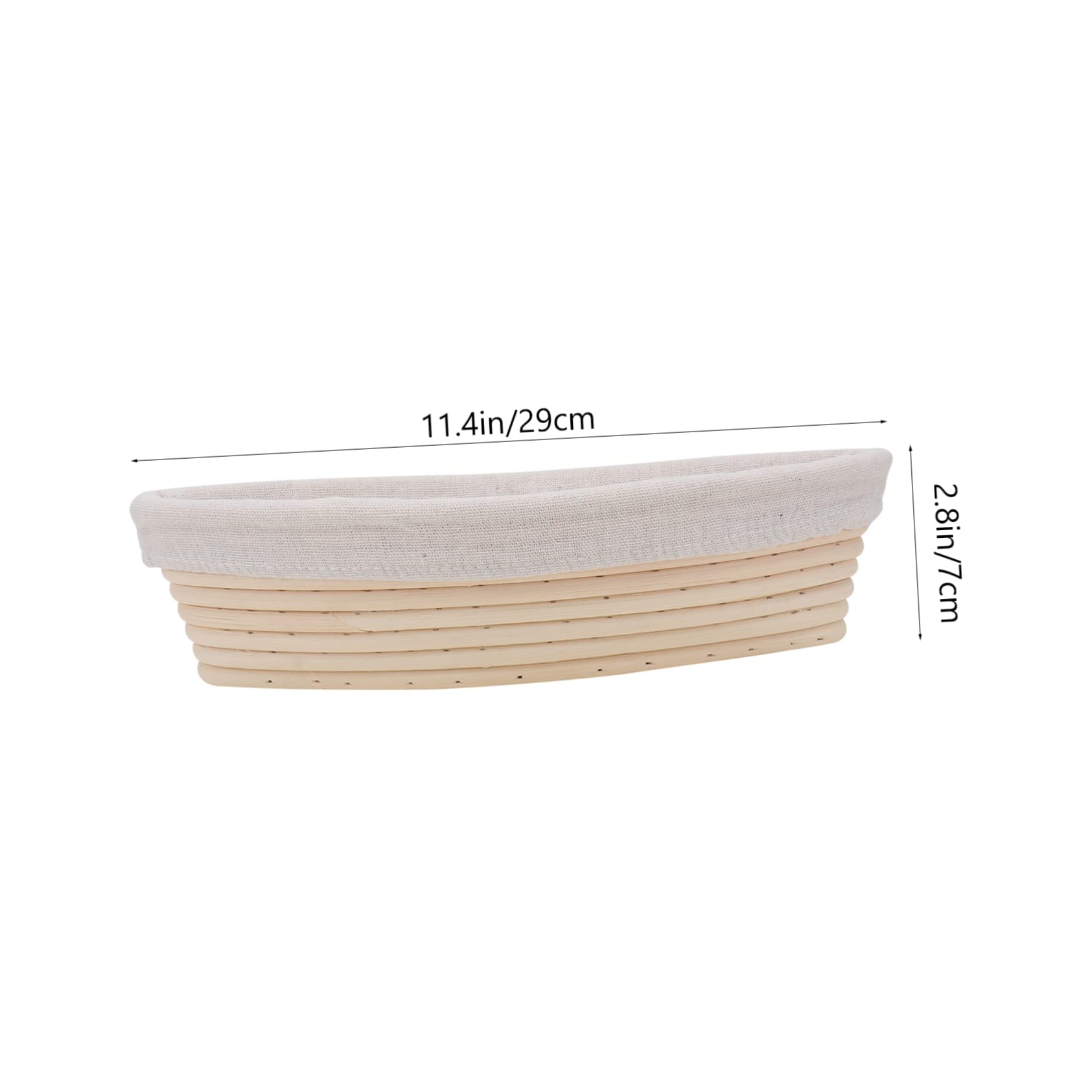 Ciieeo Indonesian Rattan Bread Basket Cover Proofing Rattan Basket Sourdough Bread Baking Kit