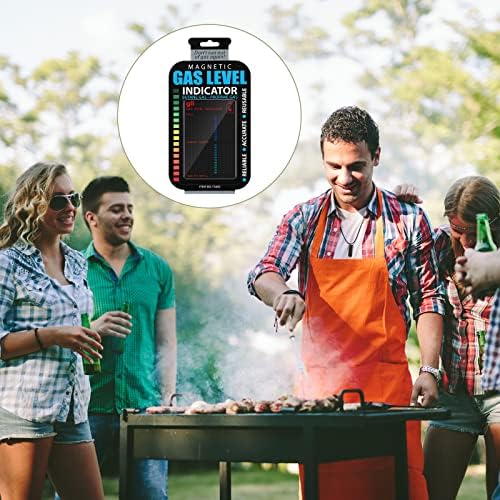 Image of Magnetic Cooking Gas Level Indicator - 1 Piece for Propane and Butane Gas Cylinders-LPG cylinders.- Home and Industrial Usable- Color Level Indicators- Reusable.(Pack of 1)