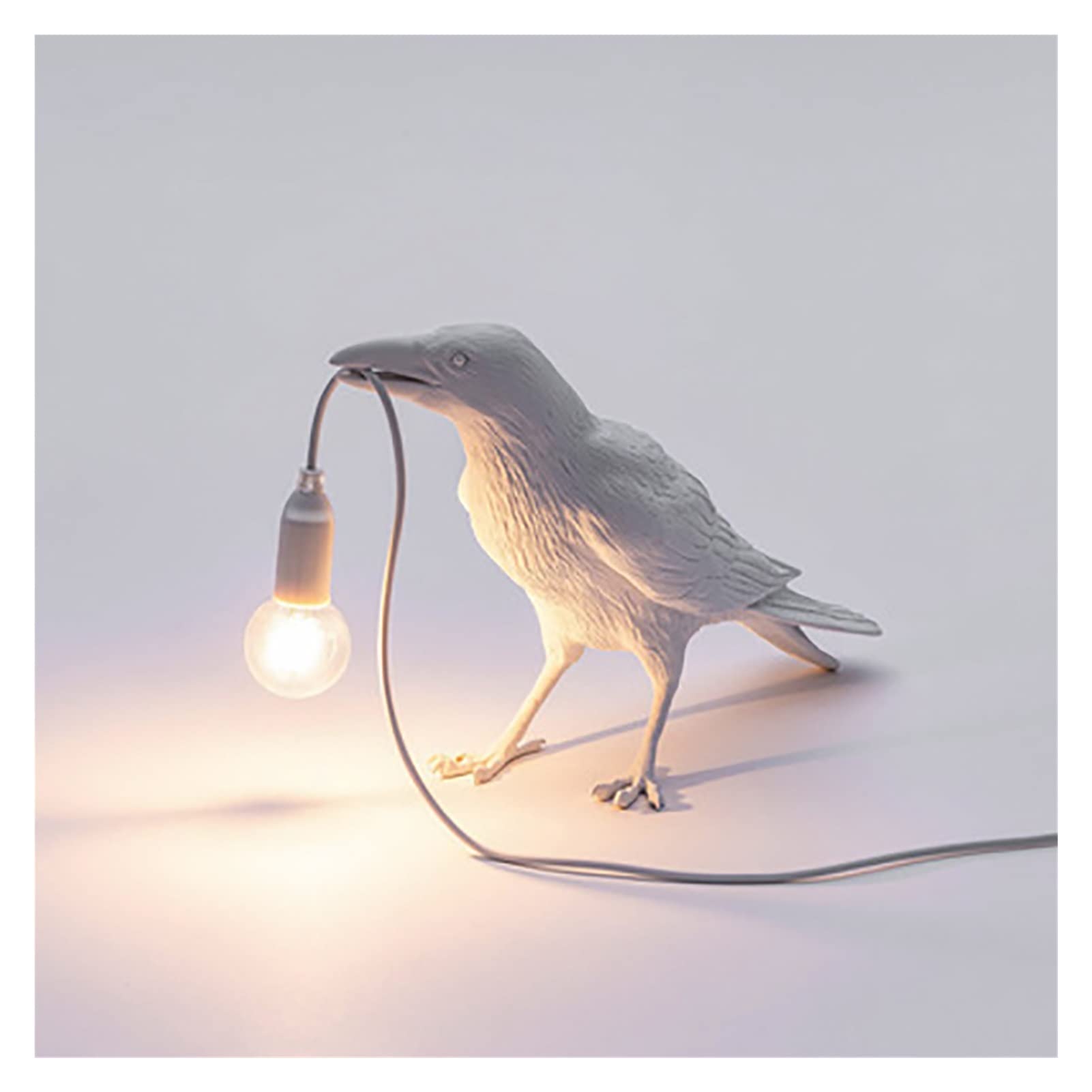 PREWOOD Lampe De Bureau, Lampe Corbeau, Lampe De Table Corbeau Avec Ampoule, Lampes De Bureau Oiseaux, Décoration Gothique Pour La Maison, Lampe Corbeau Pour Chevet Chambre Salon