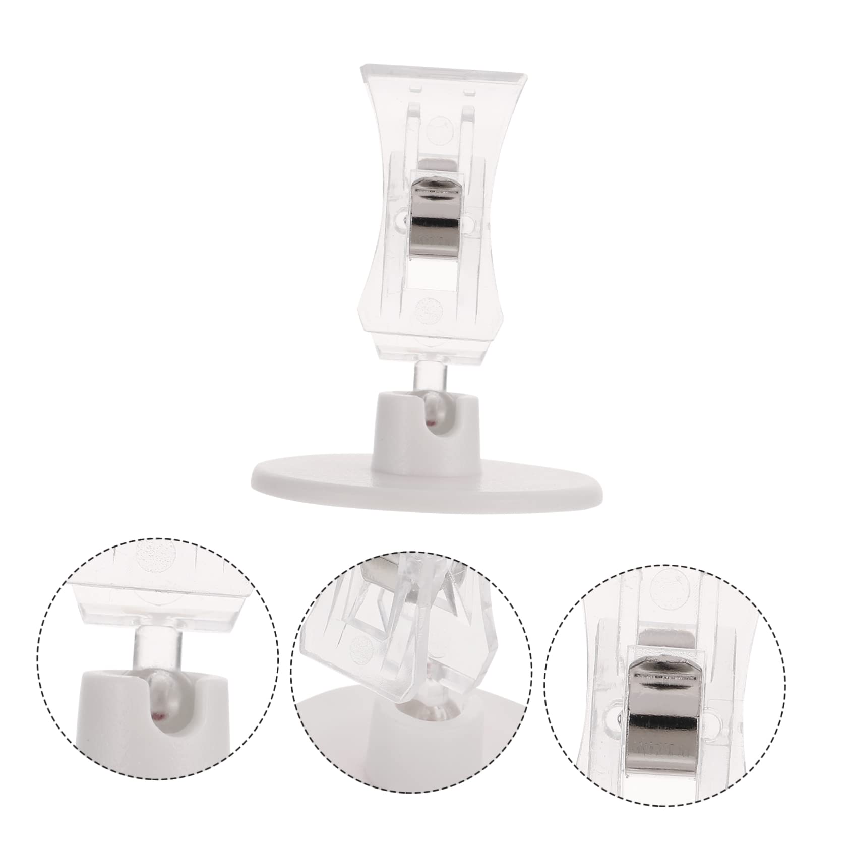 48pezzi Clip Stands Per Etichette Rotanti Plastica Da Supporti Pubblicitari Trasparenti Per Negozi e Supermercati Facili Resistente Alla Rottura