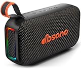 White Elephant Gifts Bluetooth Speaker: Christmas Stocking Stuffers for Men Adults Teens, 30H Playtime, Portable Wireless Speakers, Powerful Bass, Lightshow, Birthday Beach Vacation Essentials, Black