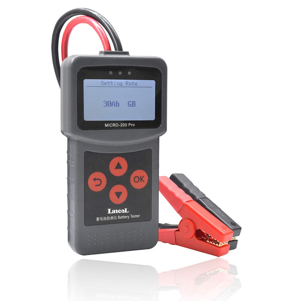 12V auto moto tester di batteria SAE CCA JIS analizzatore di batteria digitale Micro-200 Pro camion moto auto strumento diagnostico digitale
