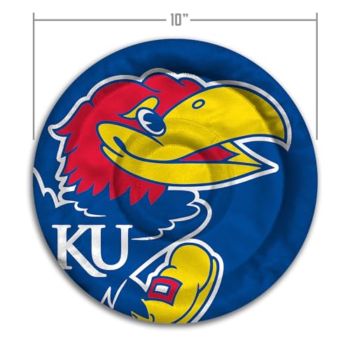 Image of YouTheFan NCAA Kansas Jayhawks Flimzee Bean-Bag Flying Disc