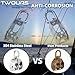 Twours Pulley 304 Stainless Steel Single Pulley Block M32 Small Heavy Duty Swivel Bearing Pulley System for Rigging, Lifting, Cargo Transportation,Gym Equipment (M32 5PCS)