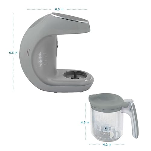 Miniatura 22 de Máquina para hacer alimentos para bebés, procesador de alimentos para bebés, vaporera, licuadora; para cocinar y mezclar los alimentos saludables