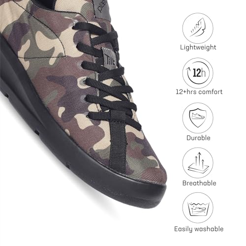 Image of Plaeto Camo Men's Multiplay Casual Shoes | Comfortable Lightweight Shoes with Breathable Canvas | All-Day Casual Wear Sneakers