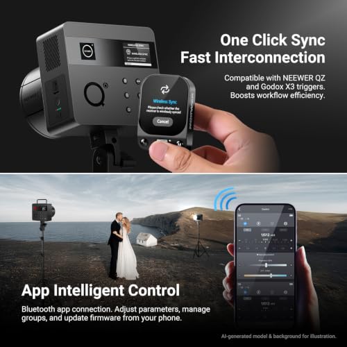 NEEWER Q6 600Ws 2.4G TTL Outdoor Studio Flash